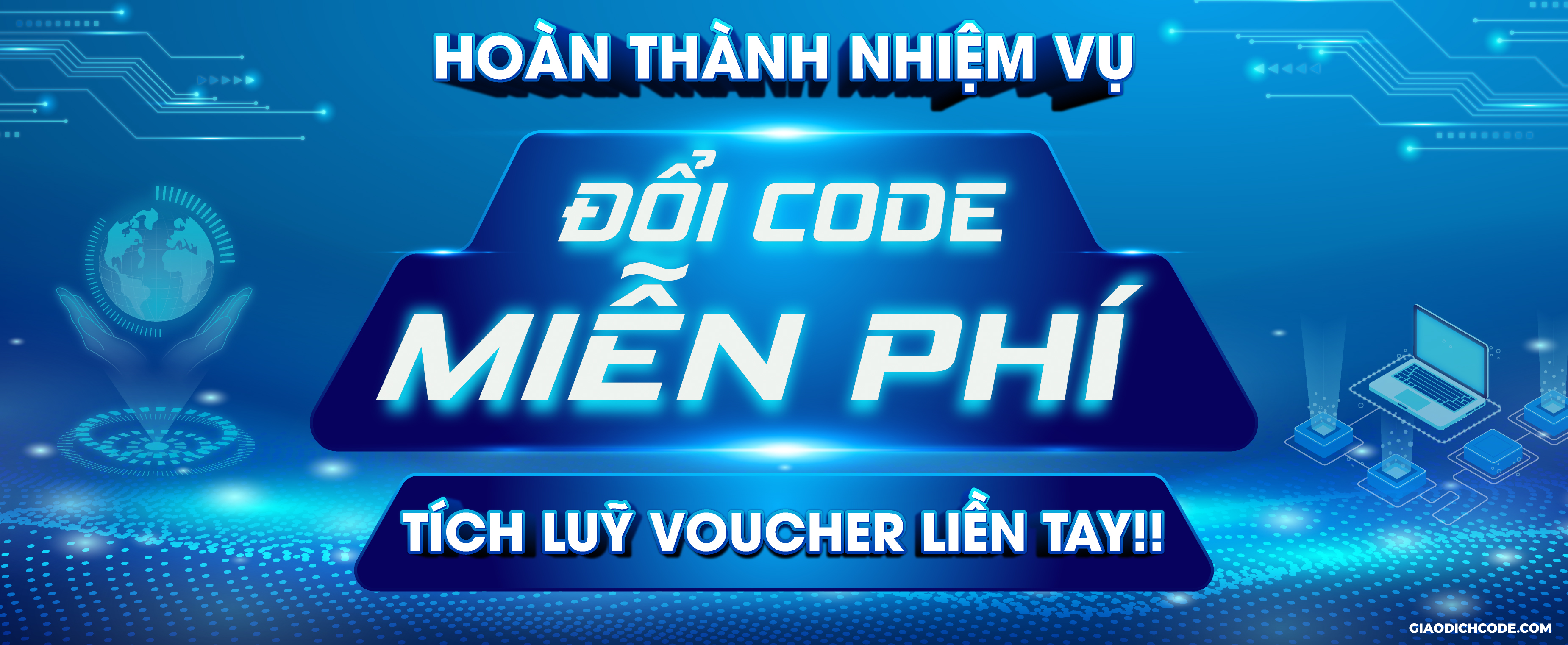 Hoàn thành nhiệm vụ đổi code miễn phí