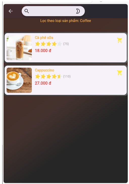 Coffee App - App có thể tùy chỉnh bán tùy loại mặt hàng mà bạn muốn