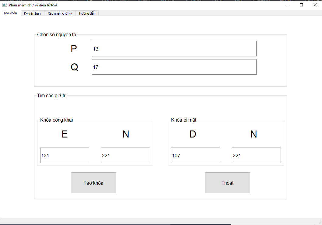 Chia sẻ source code chữ ký điện tử RSA bằng python