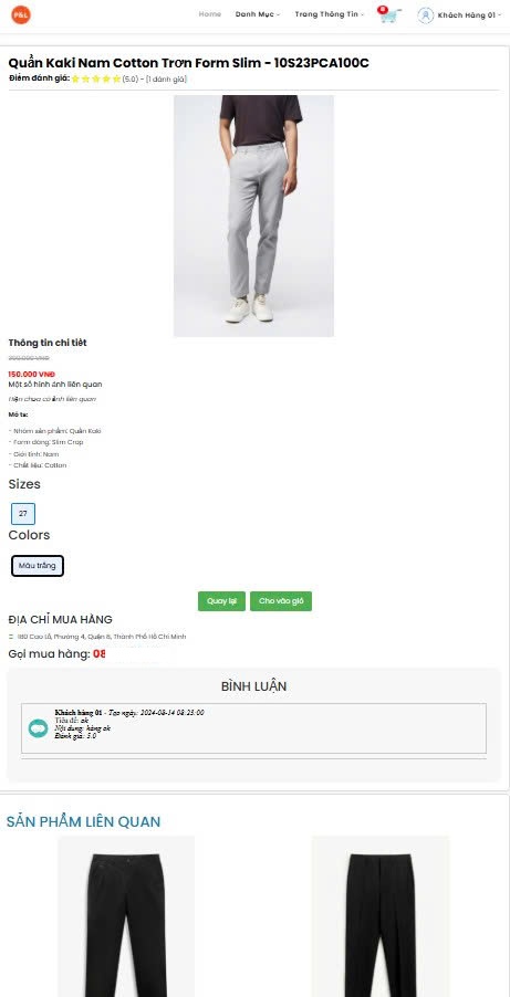 Source code website bán hàng thời trang có Responsive | Đầy đủ báo cáo website bán hàng thời trang