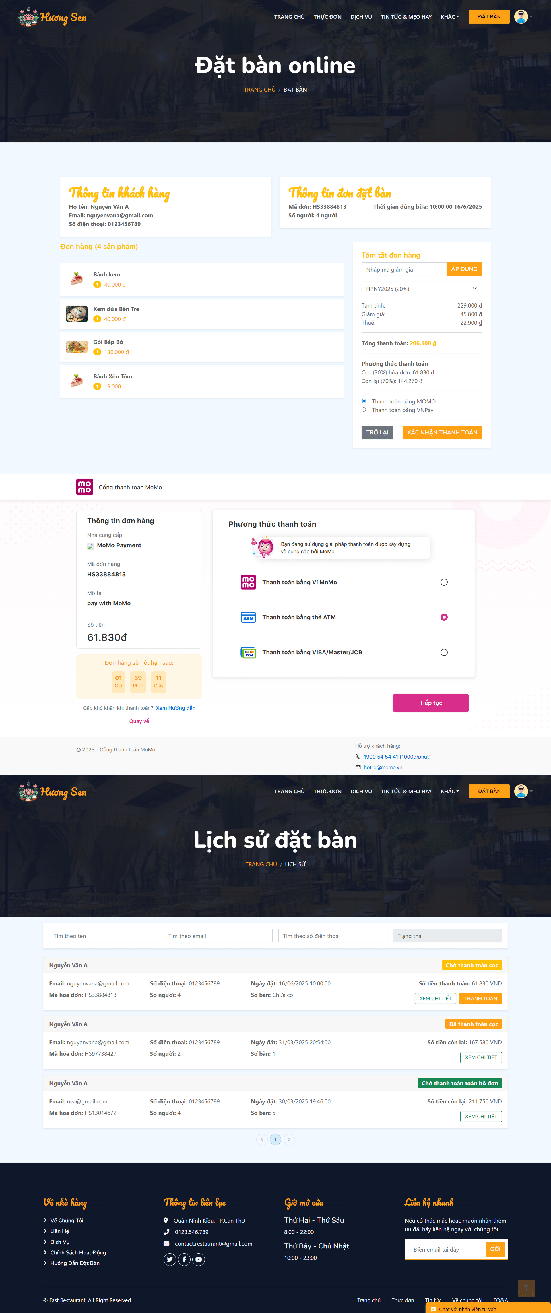 Source code quản lý nhà hàng react nodejs mysql website quản lý nhà hàng đặt bàn nhà hàng