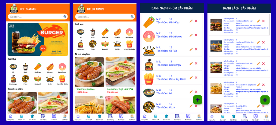(ANDROID JAVA + SQLITE + BÁO CÁO WORD) App đặt đồ ăn nhanh android có quản trị và người dùng, đánh giá sản phẩm sau khi mua, đặt hàng, tiến trình thực hiện đơn hàng, các chức năng thêm, sửa, xóa