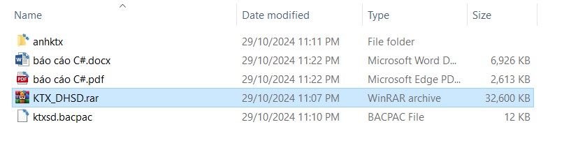 ĐỒ ÁN + BÁO CÁO Phần Mềm Quản Lí Kí Túc Xá Trường Học Bằng WINFROM C# SQLSERVER đầy đủ các chức năng quản trị + báo cáo