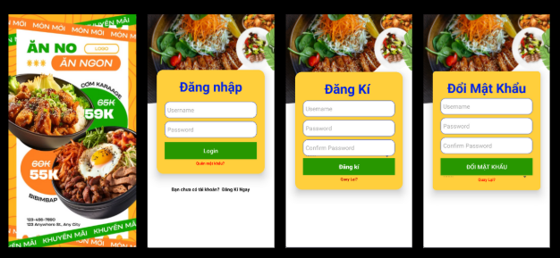 (ANDROID KOTLIN+ SQLITE +BÁO CÁO WORD) App đặt đồ ăn android kotlin có đầy đủ chức năng quản trị và đặt hàng, mini chat.
