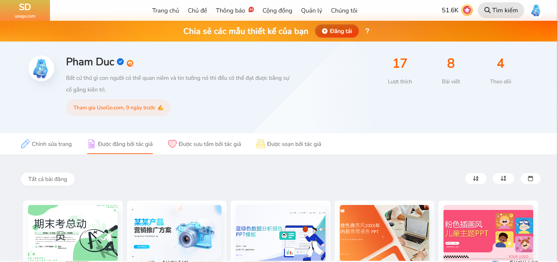 Source code website chia sẻ tài liệu, slide thuyết trình có thanh toán online