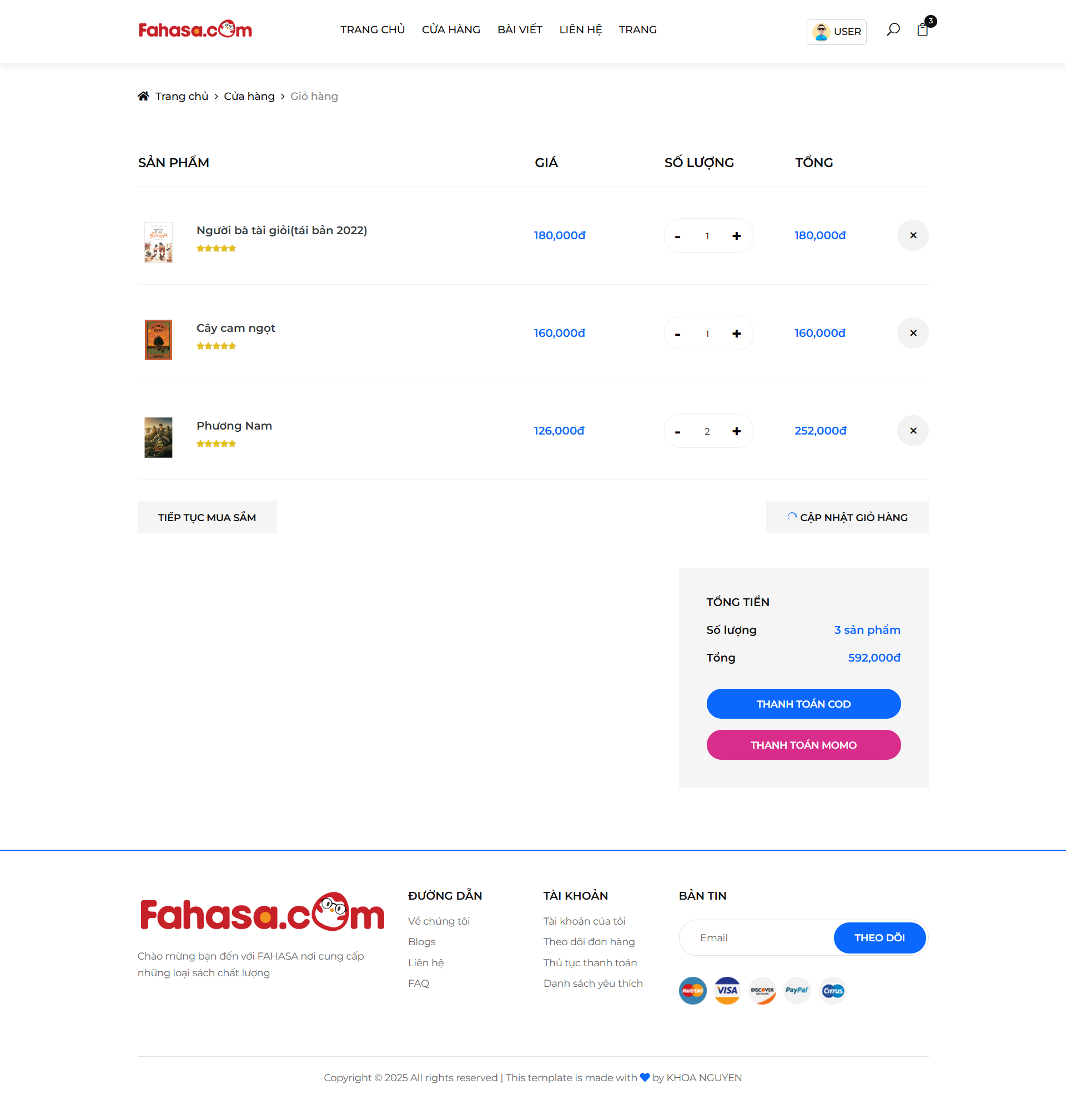 Source code website bán sách quản lý nhà sách thông tin sách thanh toán online momo đồ án bán sách thư viện sách + Báo cáo chi tiết