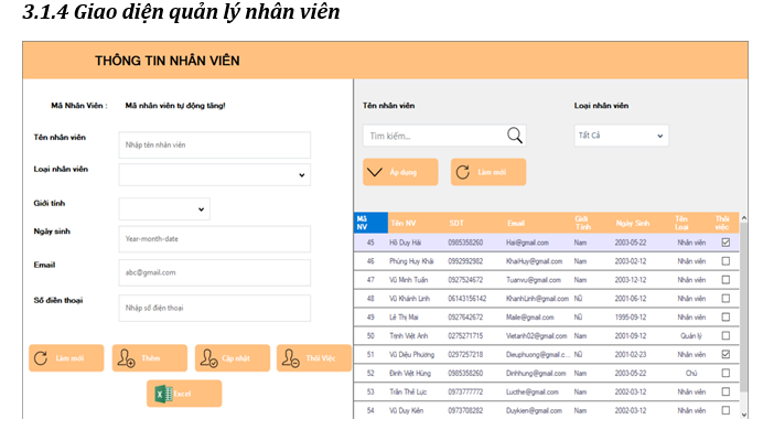 Quản Lý Cửa Hàng Bán Quần áo Winform 3 lớp + FULL Báo Cáo
