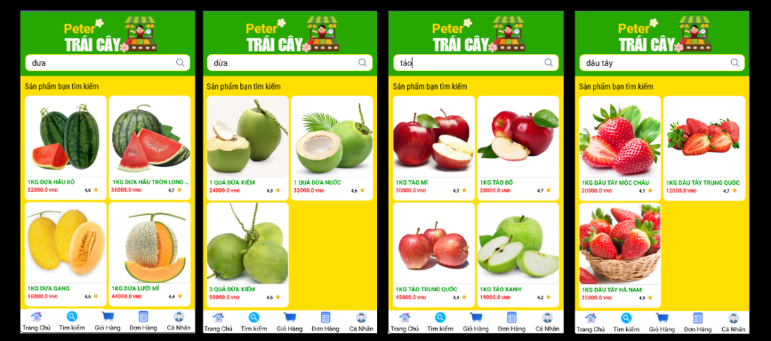(ANDROID KOTLIN+ SQLITE +BÁO CÁO WORD) App bán trái cây nông sản android kotlin có đầy đủ chức năng quản trị và đặt hàng,mini chat.
