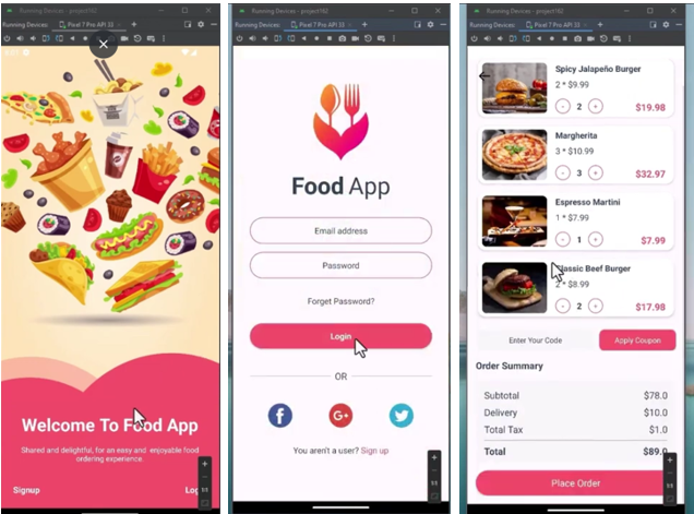 Đồ án Android - Food App Android nhà hàng quán ăn JAVA - sử dụng Firebase