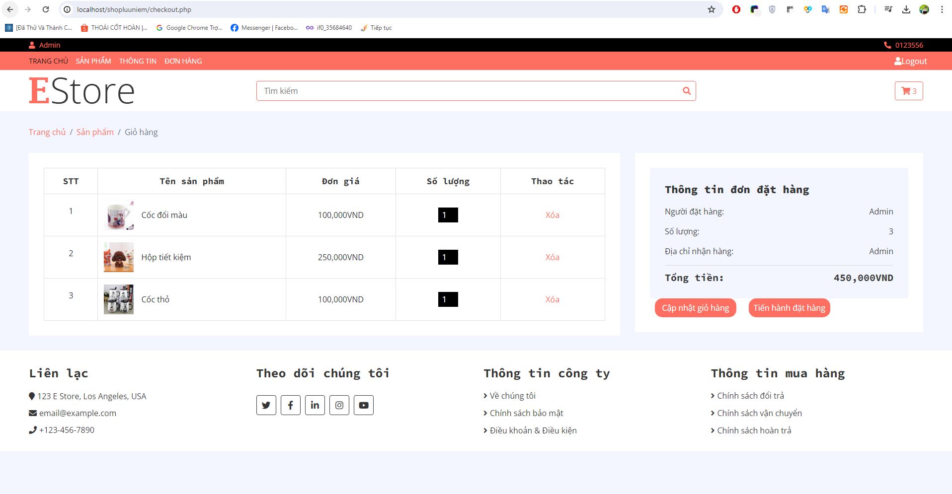 Website bán đồ Lưu Niệm handmade [PHP & MySQL]