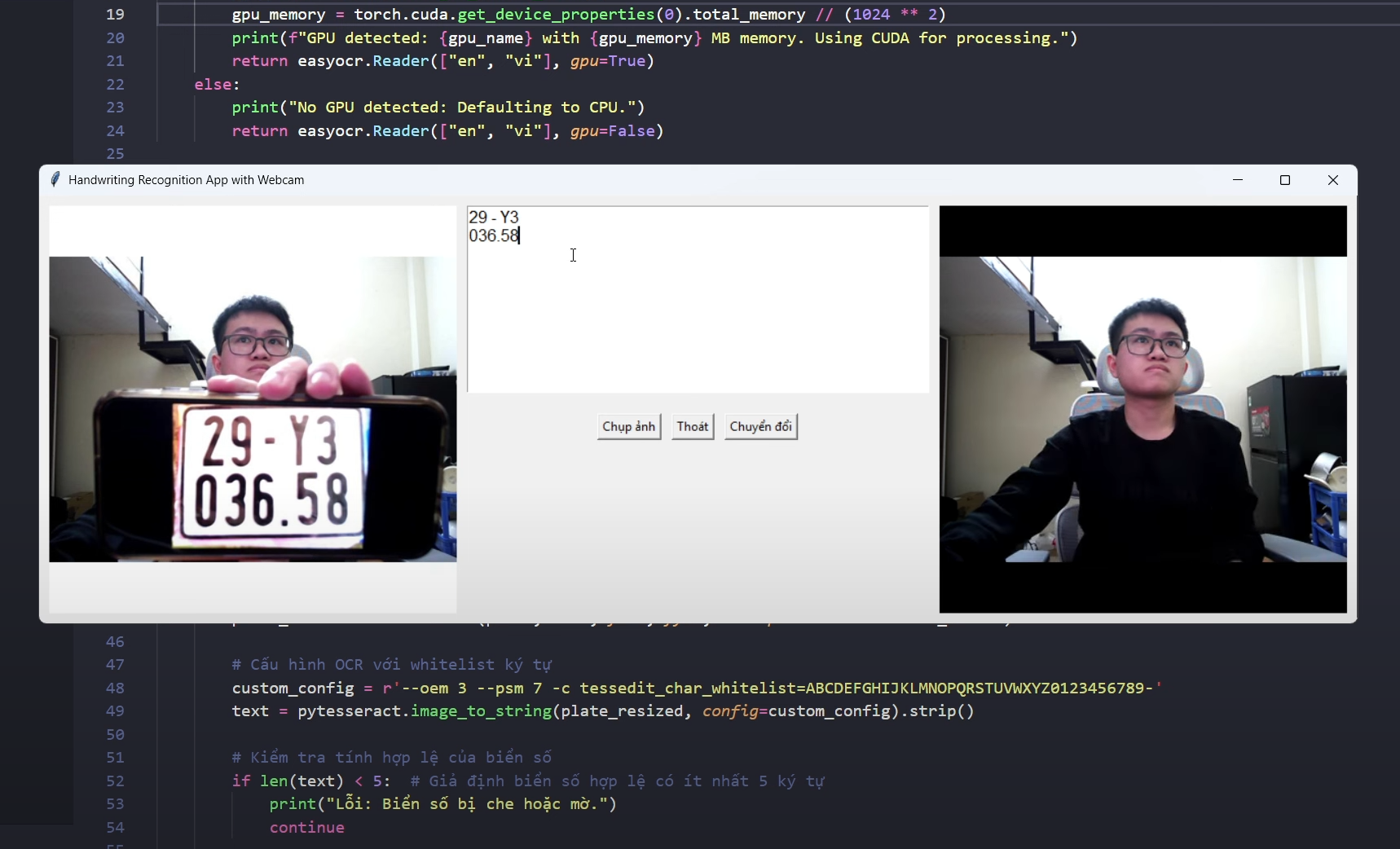 Source Code nhận dạng biển số xe - AI phân tích hình ảnh bằng python