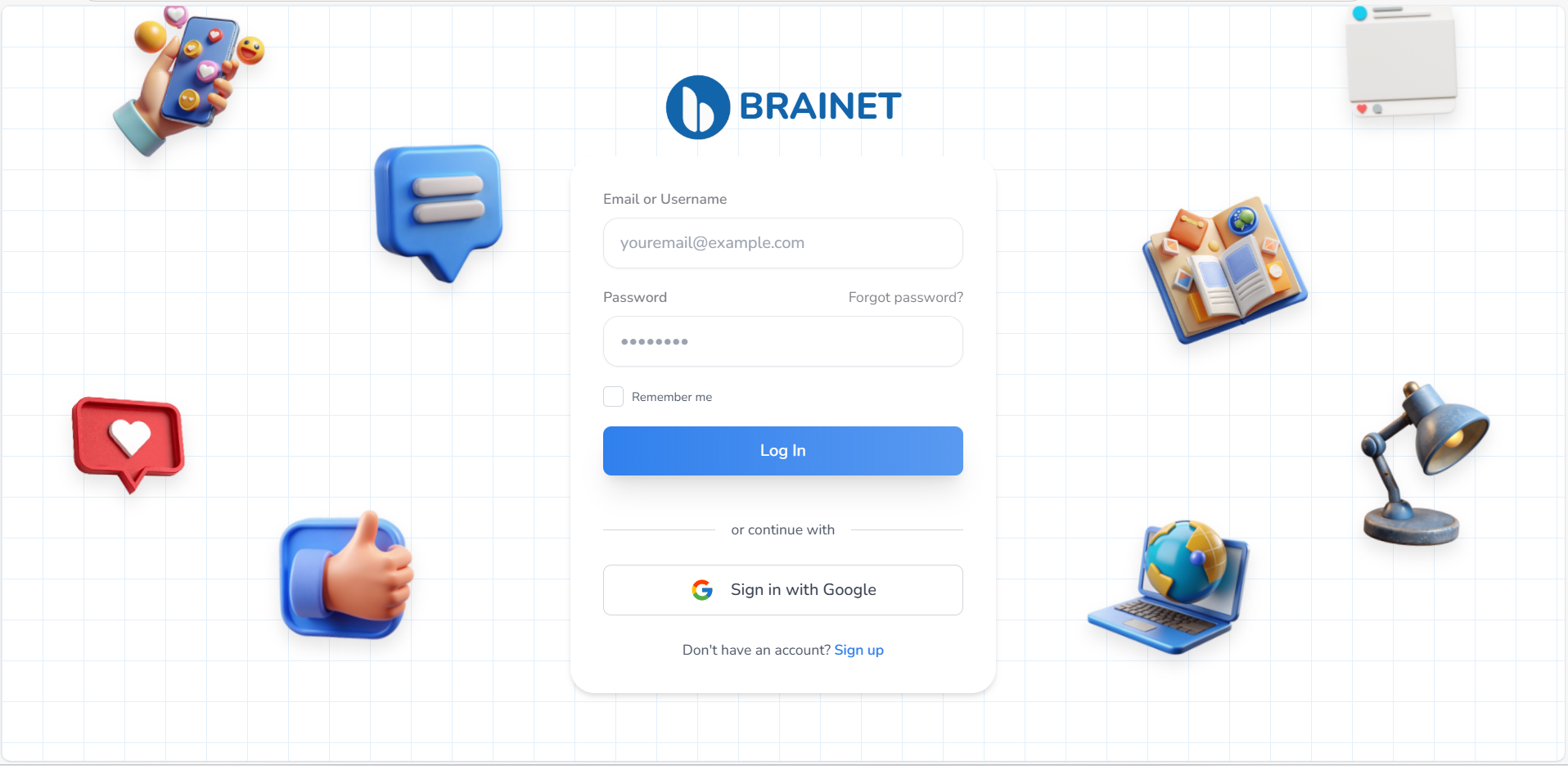 Brainet - Social network for the digital knowledge community