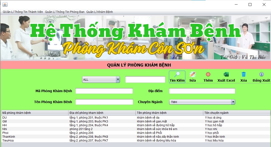 Full Code + Báo Cáo đồ án hệ thống quản lí khám bệnh đầy đủ chức năng quản trị , xuất file Excel hóa đơn kết quả khám bệnh vé khám - JavaSwing