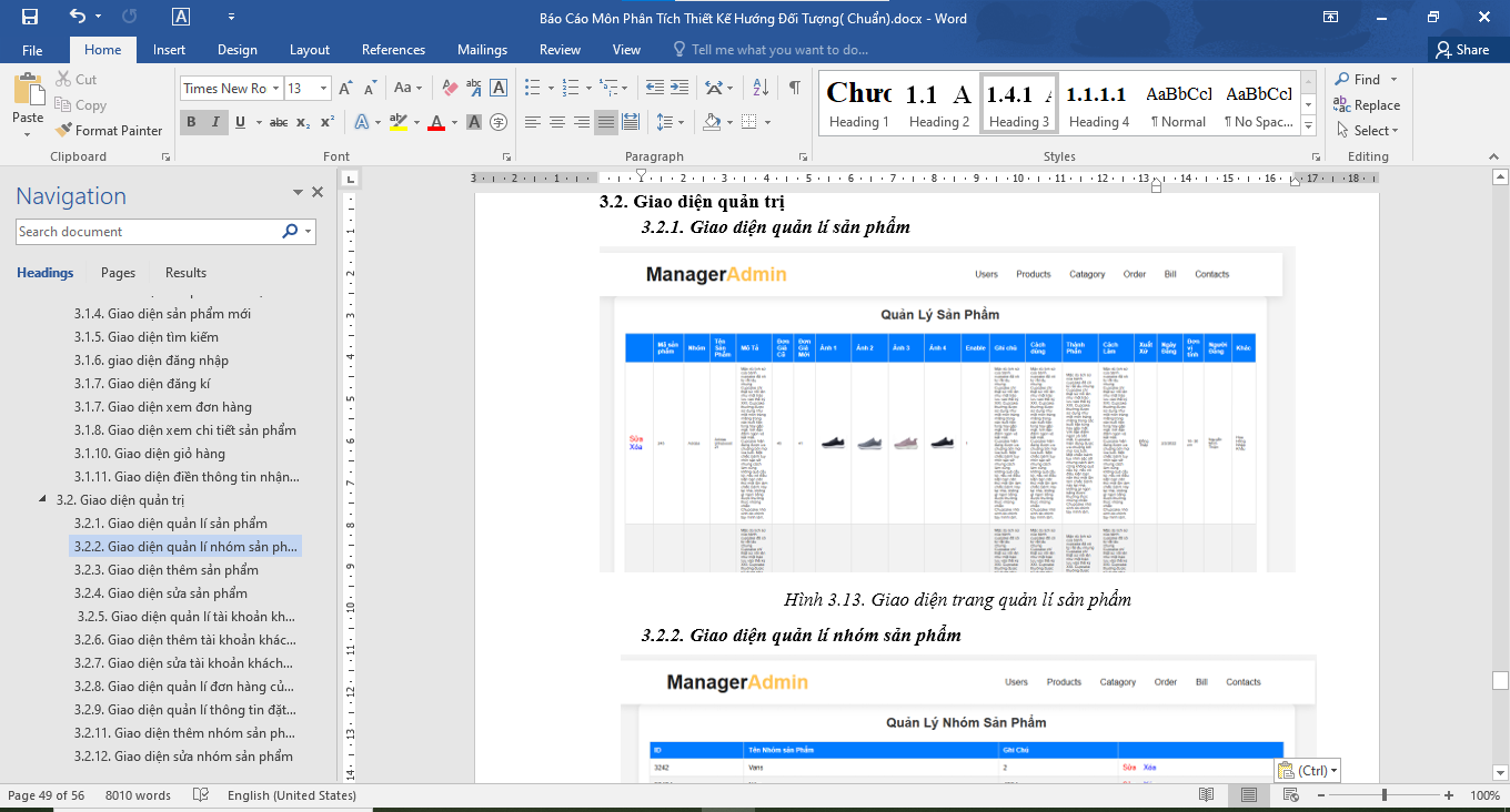 Đồ án + Báo Cáo website shop bán giày thể thao siêu đẹp bằng PHP & MYSQL đầy đủ chức năng quản trị và người dùng (kèm báo cáo WORD 60 trang đủ 7 loại UML)