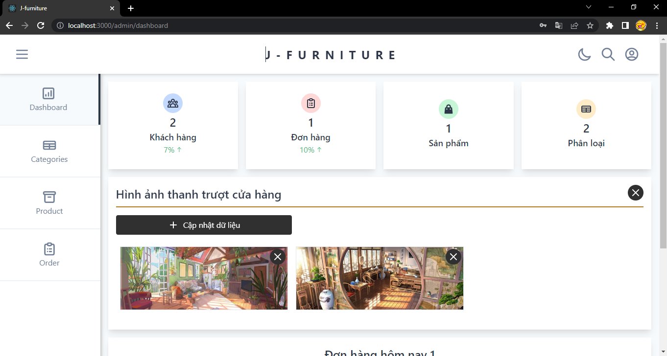 Đồ án Website fullstack bán nội thất reactJS + mongodb full báo cáo
