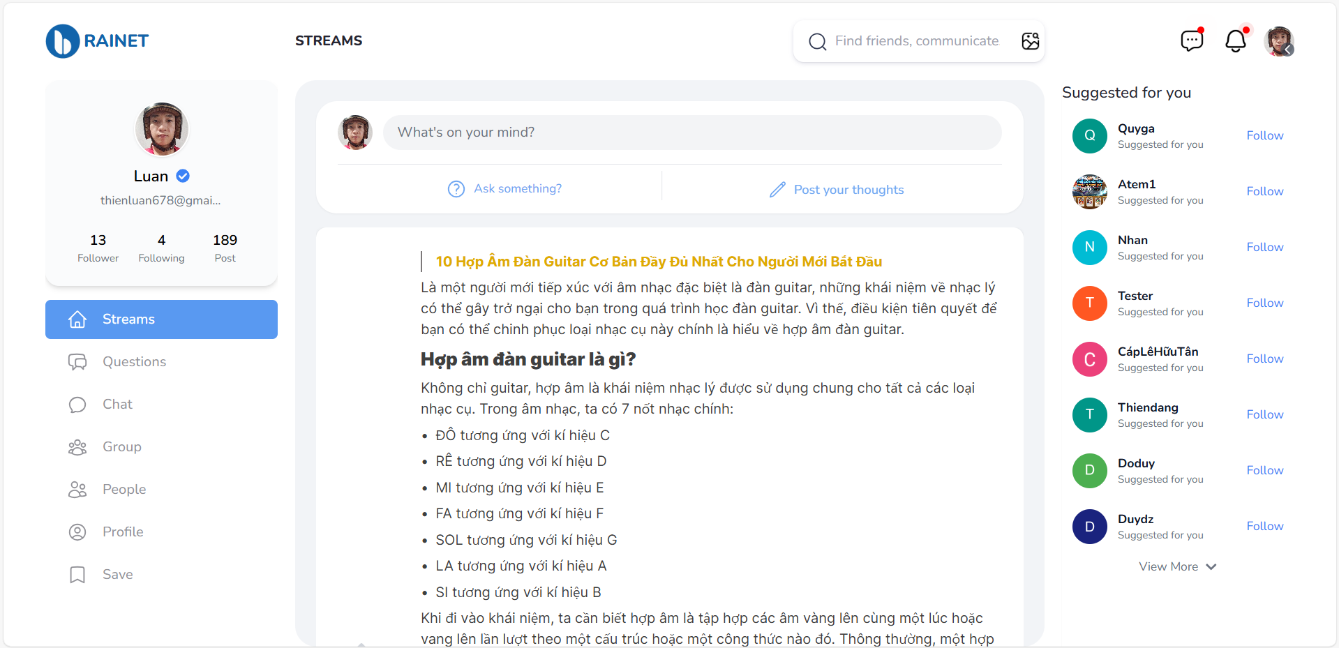 Brainet - Social network for the digital knowledge community
