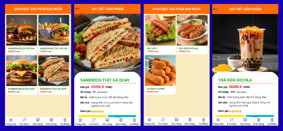 (ANDROID JAVA + SQLITE + BÁO CÁO WORD) App đặt đồ ăn nhanh android có quản trị và người dùng, đánh giá sản phẩm sau khi mua, đặt hàng, tiến trình thực hiện đơn hàng, các chức năng thêm, sửa, xóa