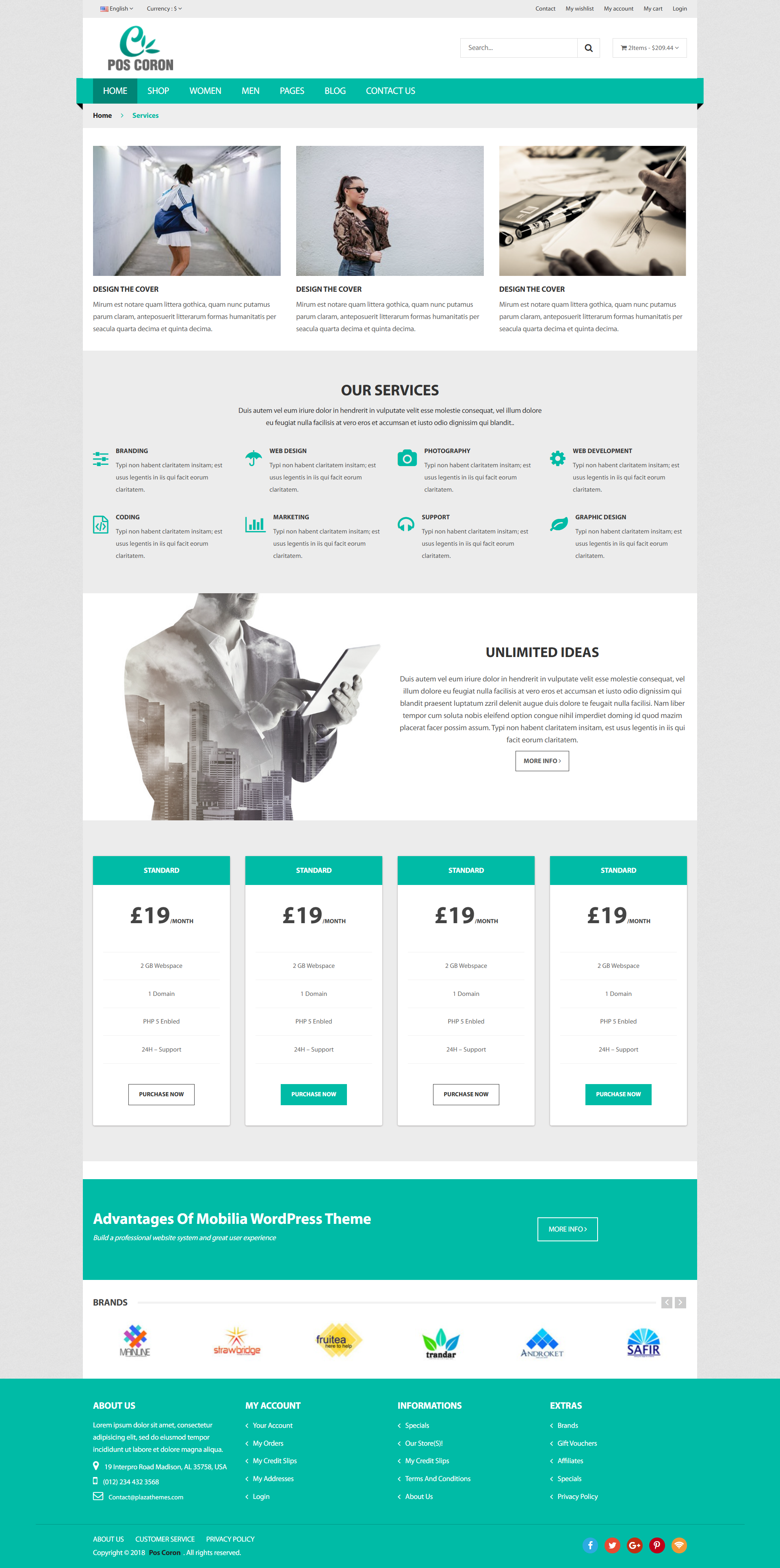 POS Coron – Responsive HTML5 eCommerce Website Template with Full Pages