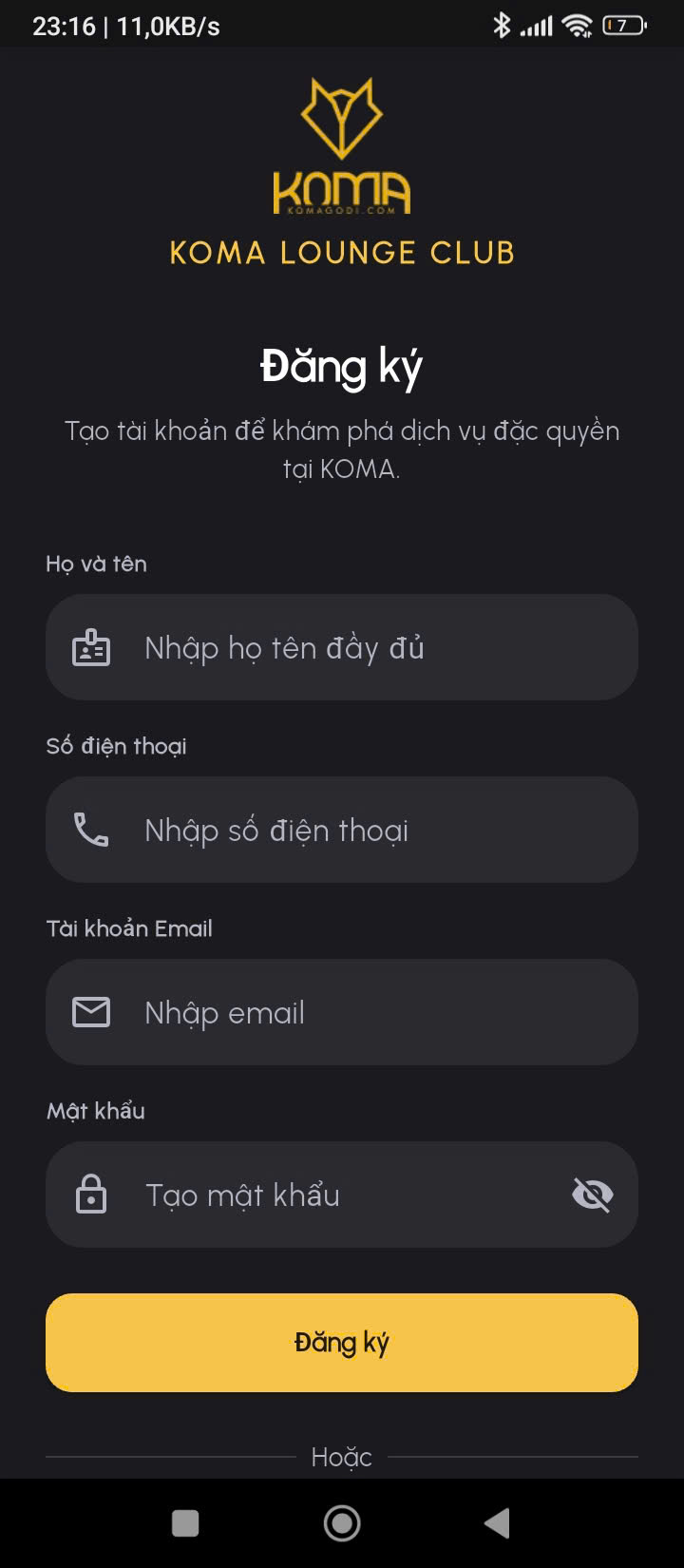 App mobile cho thuê xe và bán xe oto, xe máy,...