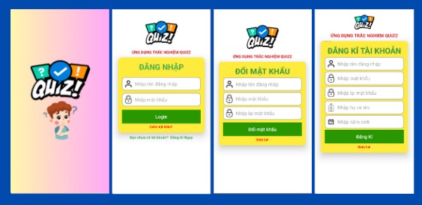 (ANDROID JAVA + SQLITE ) App thi trắc nghiệm Quizz Android có đầy đủ chức năng tính điểm số check đáp án đúng