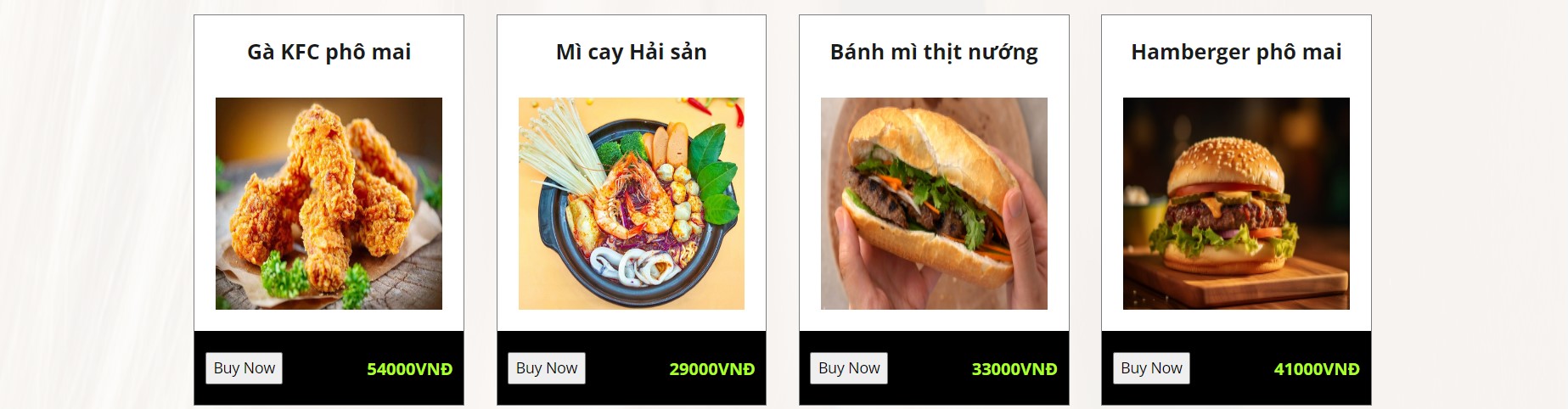 Đồ án website đặt đồ ăn nhanh Food Fast bằng PHP & MYSQL đầy đủ chức năng quản trị và người dùng