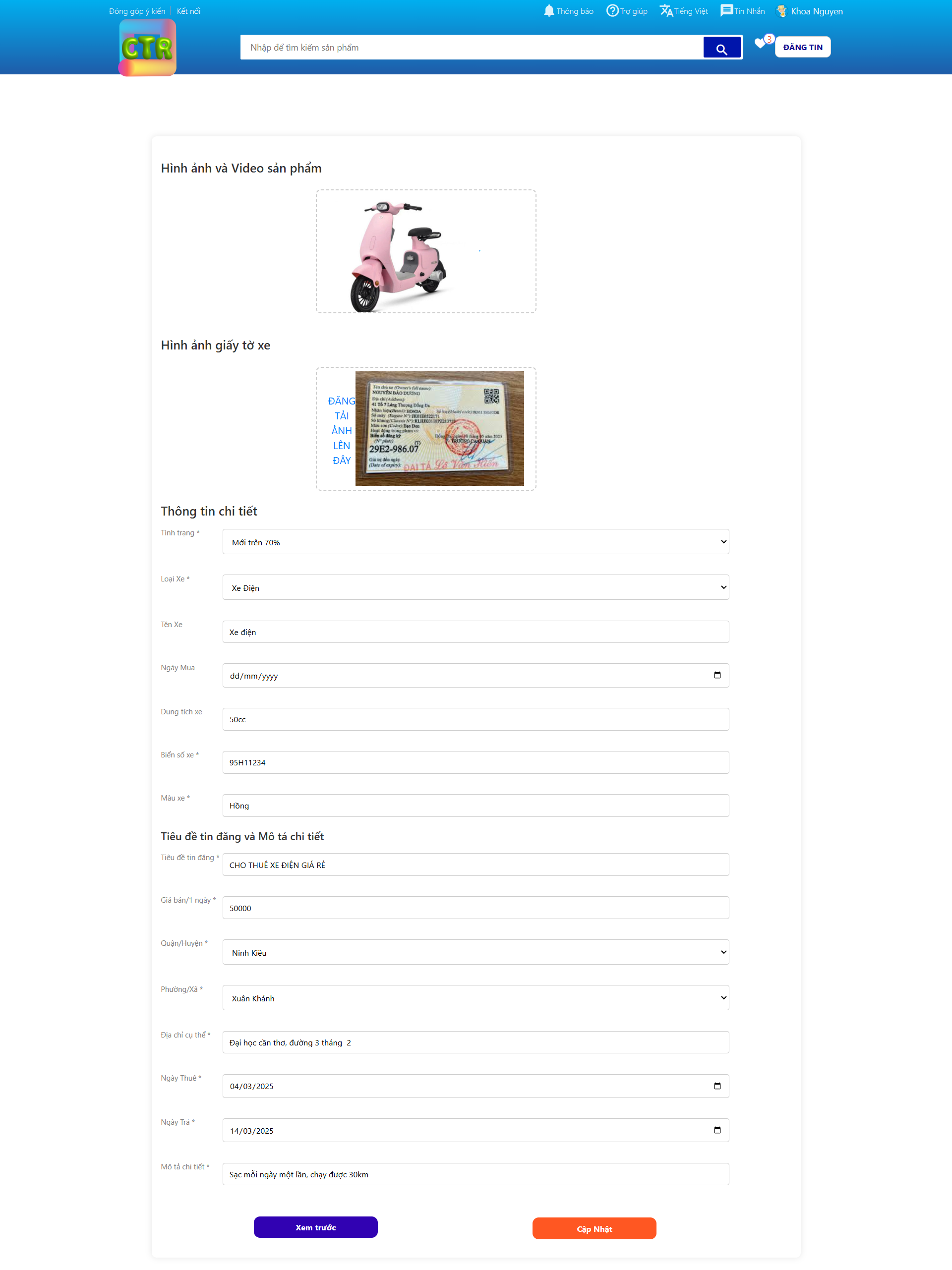 Source code website cho thuê xe dịch vụ thuê xe php mysql đồ án website thuê xe có chức năng chat