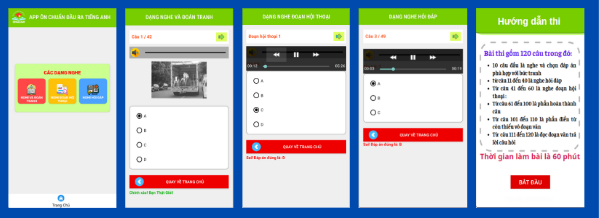 (ANDROID JAVA + SQLITE + BÁO CÁO 80 trang ) App ôn và thi thử TOIEC tiếng anh “APP ÔN VÀ LUYỆN THI TOIEC 3 KĨ NĂNG: NGHE, ĐỌC, NÓI” BÀI THI 120 CÂU, CHECK PHÁT ÂM NGƯỜI DÙNG CHẤM ĐIỂm NÓI