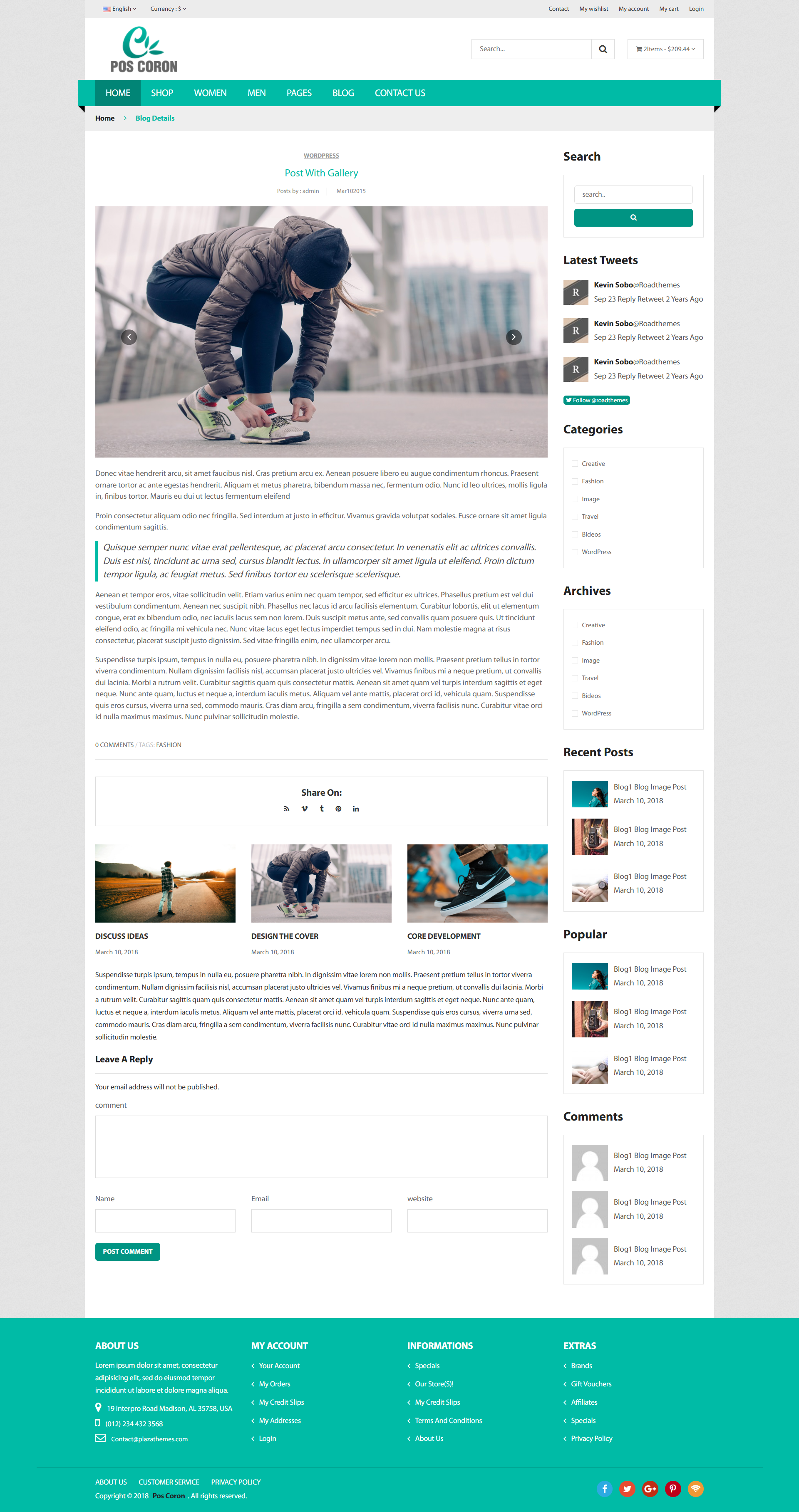 POS Coron – Responsive HTML5 eCommerce Website Template with Full Pages