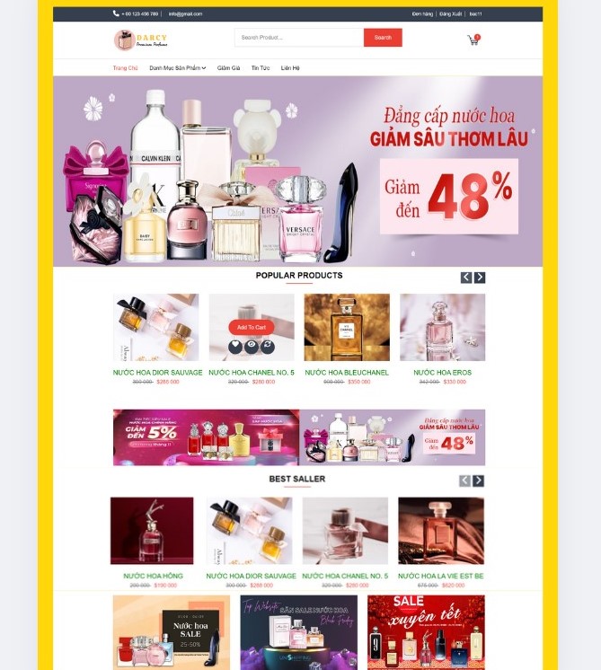 Đồ án + Báo Cáo website bán hàng Nước Hoa bằng PHP & MYSQL đầy đủ chức năng quản trị và người dùng (kèm báo cáo WORD 60 trang đủ 7 loại UML)