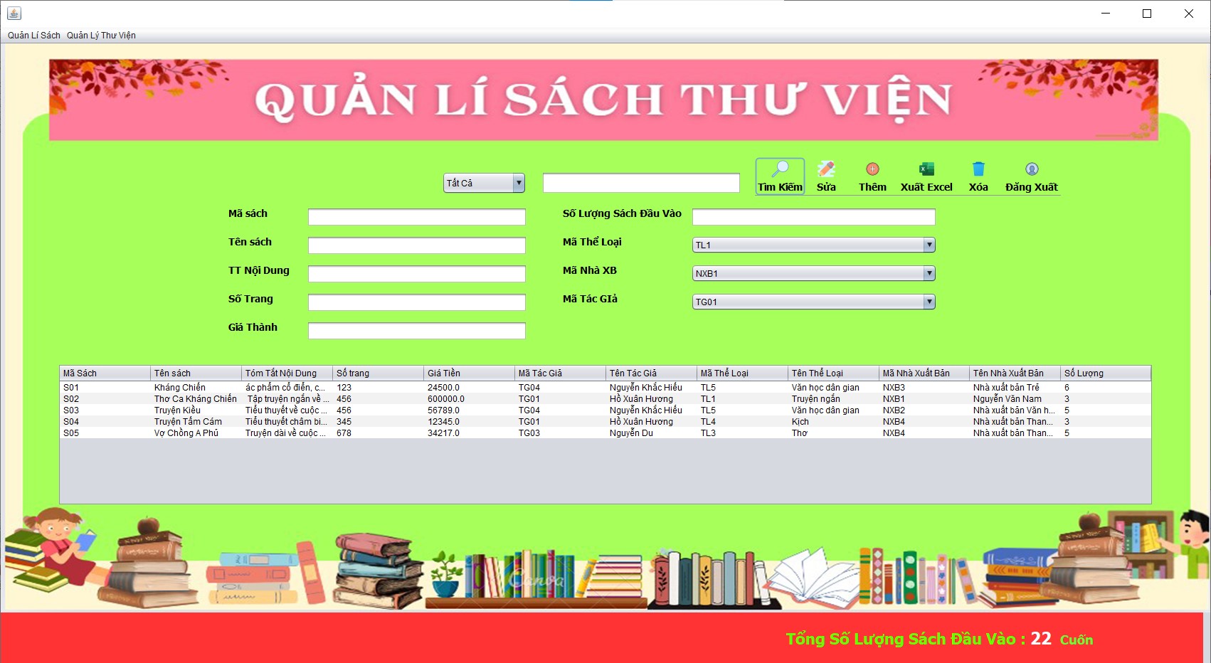 Đồ án + Báo Cáo + Slide phần mềm quản lí thư viện bằng JAVA SWING theo mô hình MVC và SQLSERVER đạt 9.5 điểm đầy đủ chức năng quản trị (có cả bản báo cáo và Slide)..
