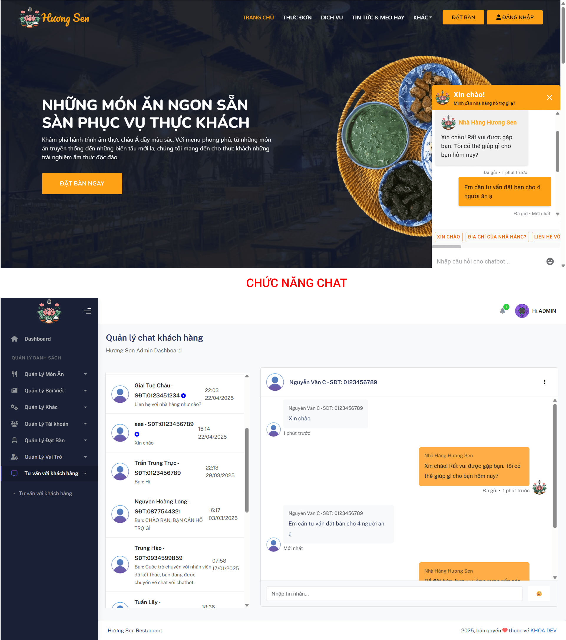 Source code quản lý nhà hàng react nodejs mysql website quản lý nhà hàng đặt bàn nhà hàng