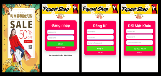 (ANDROID KOTLIN+ SQLITE +BÁO CÁO WORD) App bán hàng thời trang android kotlin có đầy đủ chức năng quản trị và đặt hàng, xem giỏ hàng ,mini chat.
