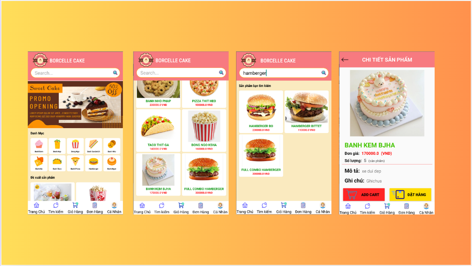 (ANDROID JAVA + SQLITE + BÁO CÁO WORD) App bán hàng android đặt bánh có đầy đủ chức năng quản trị và đặt hàng
