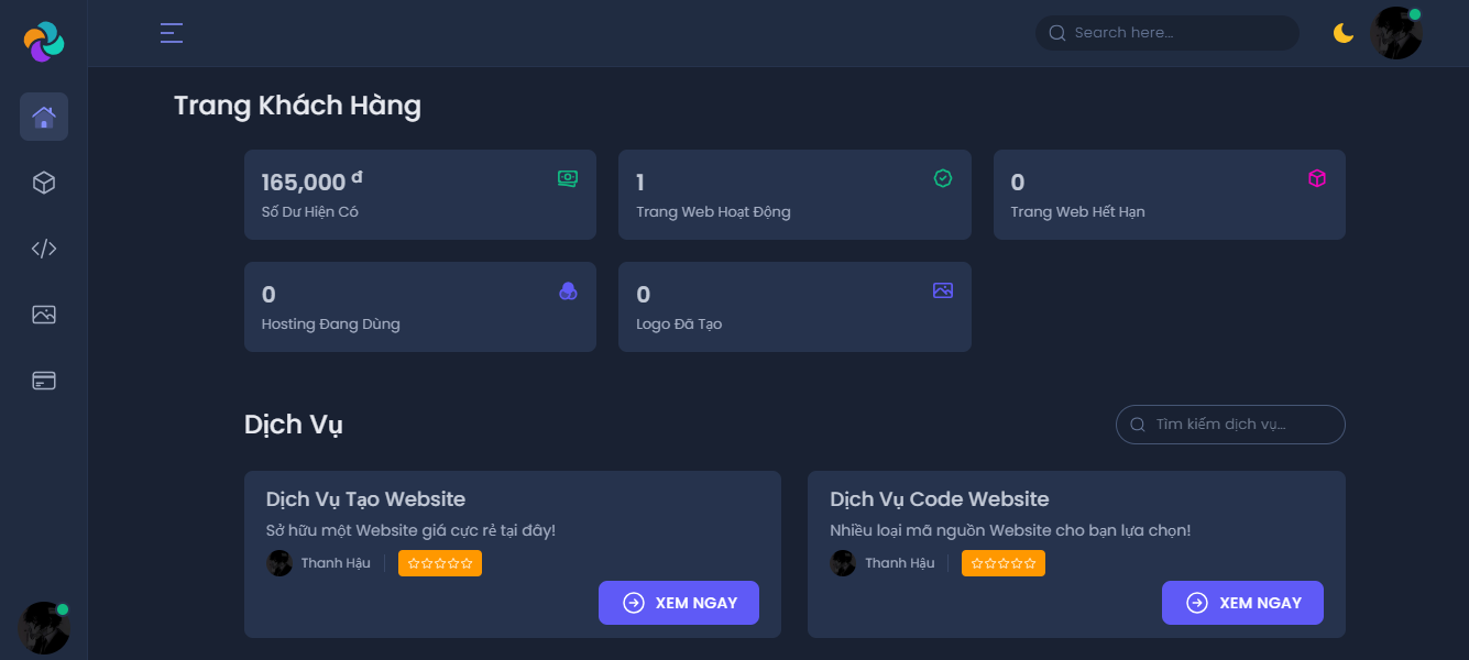 CODE TẠO SHOP GAME-LOGO-BÁN CODE