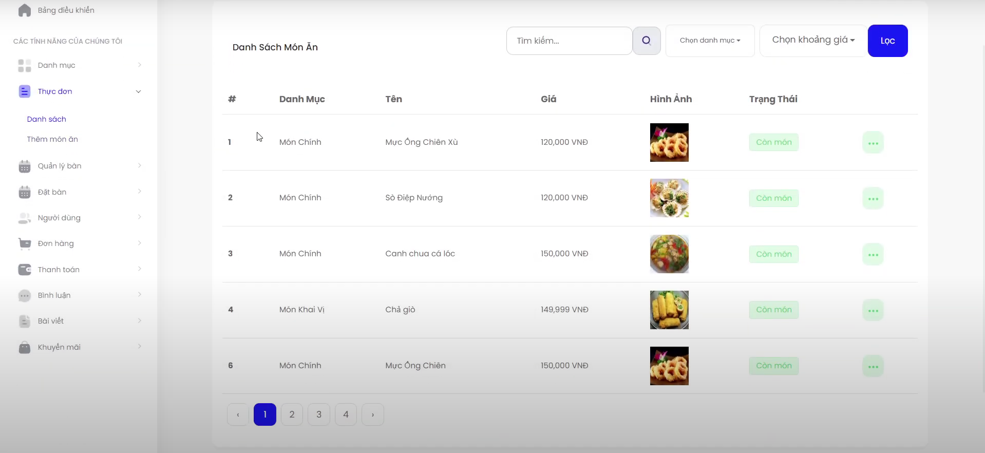 Source code website nhà hàng quán ăn thanh toán online vnpay có chức năng đặt bàn nhà hàng đồ án restaurant nhà hàng
