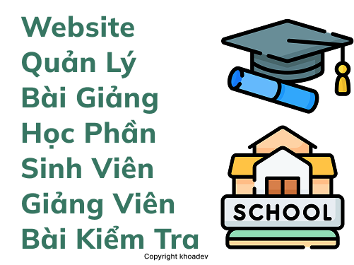 Website quản lý sinh viên giảng viên bài giảng trực tuyến | Quản lý học phần bộ môn bài giảng kiểm tra online