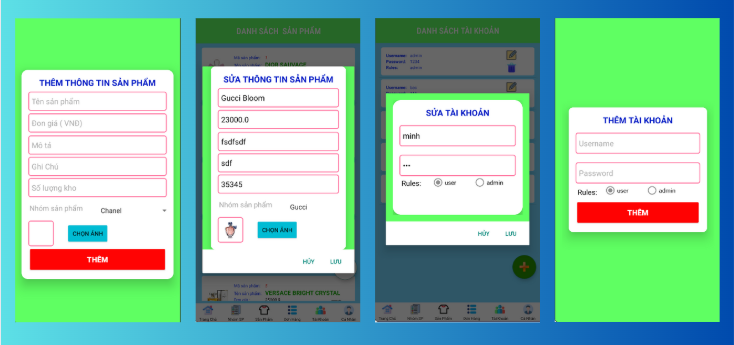 (ANDROID JAVA + SQLITE + BÁO CÁO WORD ) App bán hàng nước hoa đẹp android có đầy đủ chức năng quản trị và đặt hàng.