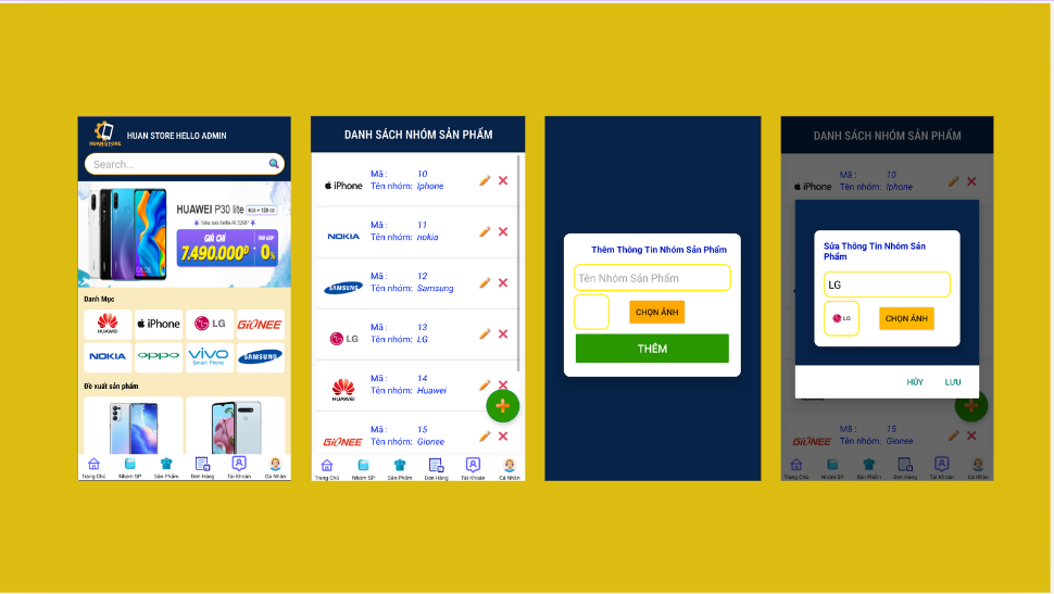 (ANDROID JAVA + SQLITE) App bán hàng android có đầy đủ chức năng quản trị và đặt hàng, xem giỏ hàng thanh toán, xem chi tiết đơn hàng, thêm , sửa, xóa, tìm kiếm.