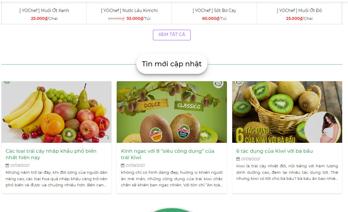 Fullcode wordpress bán thực phẩm, nông sản hoa quả cực đẹp giá rẻ