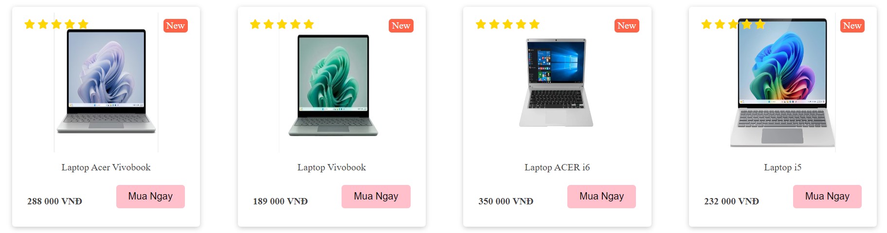 Đồ án website bán laptop bằng PHP & MYSQL đầy đủ chức năng quản trị và người dùng