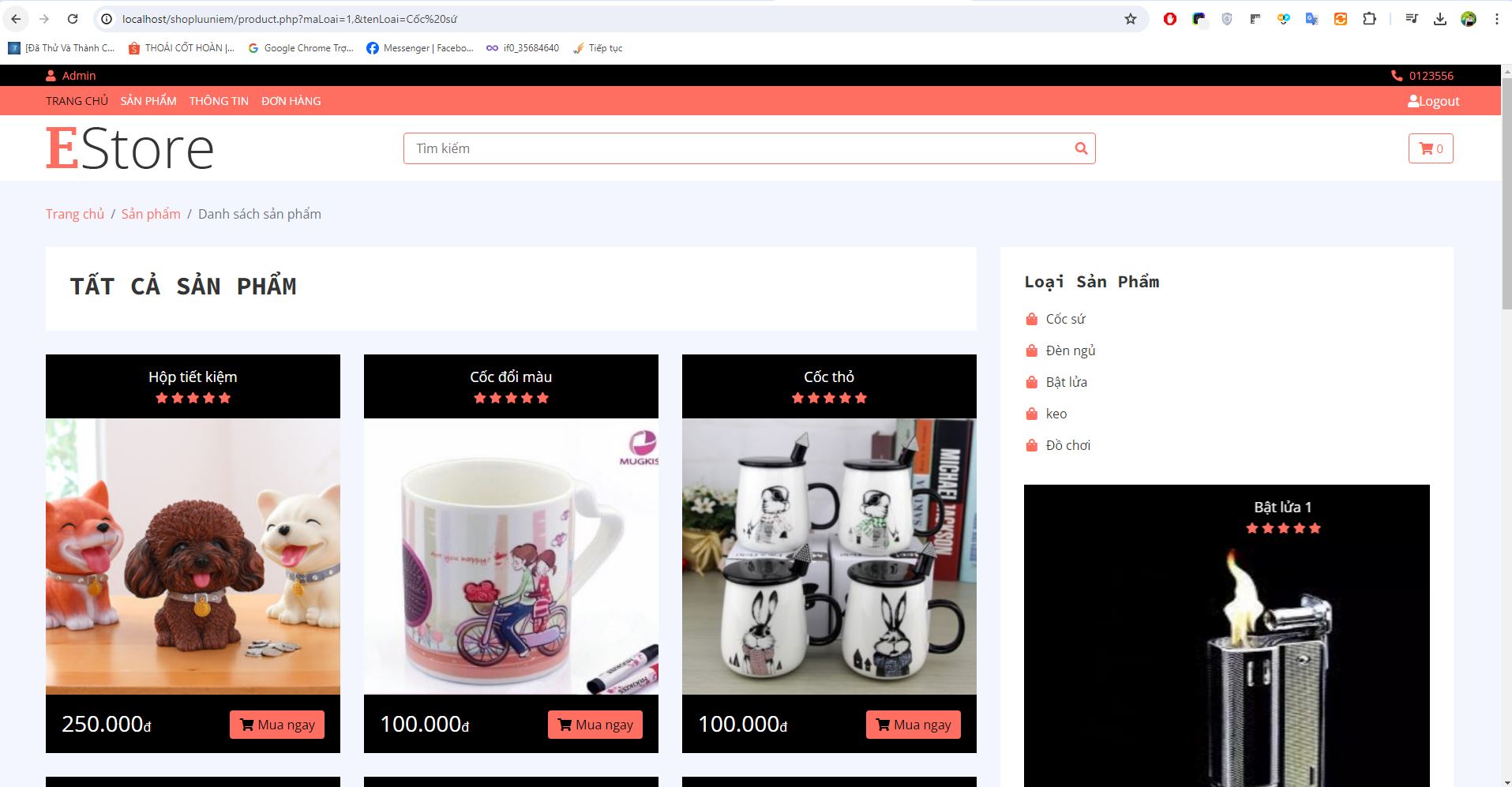 Website bán đồ Lưu Niệm handmade [PHP & MySQL]