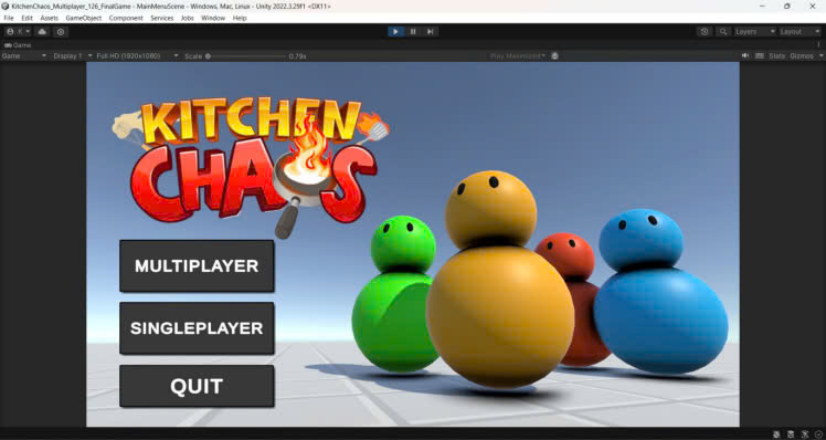 Code Game nấu ăn kitchen chaos + báo cáo + ppt thuyết trình (unity)