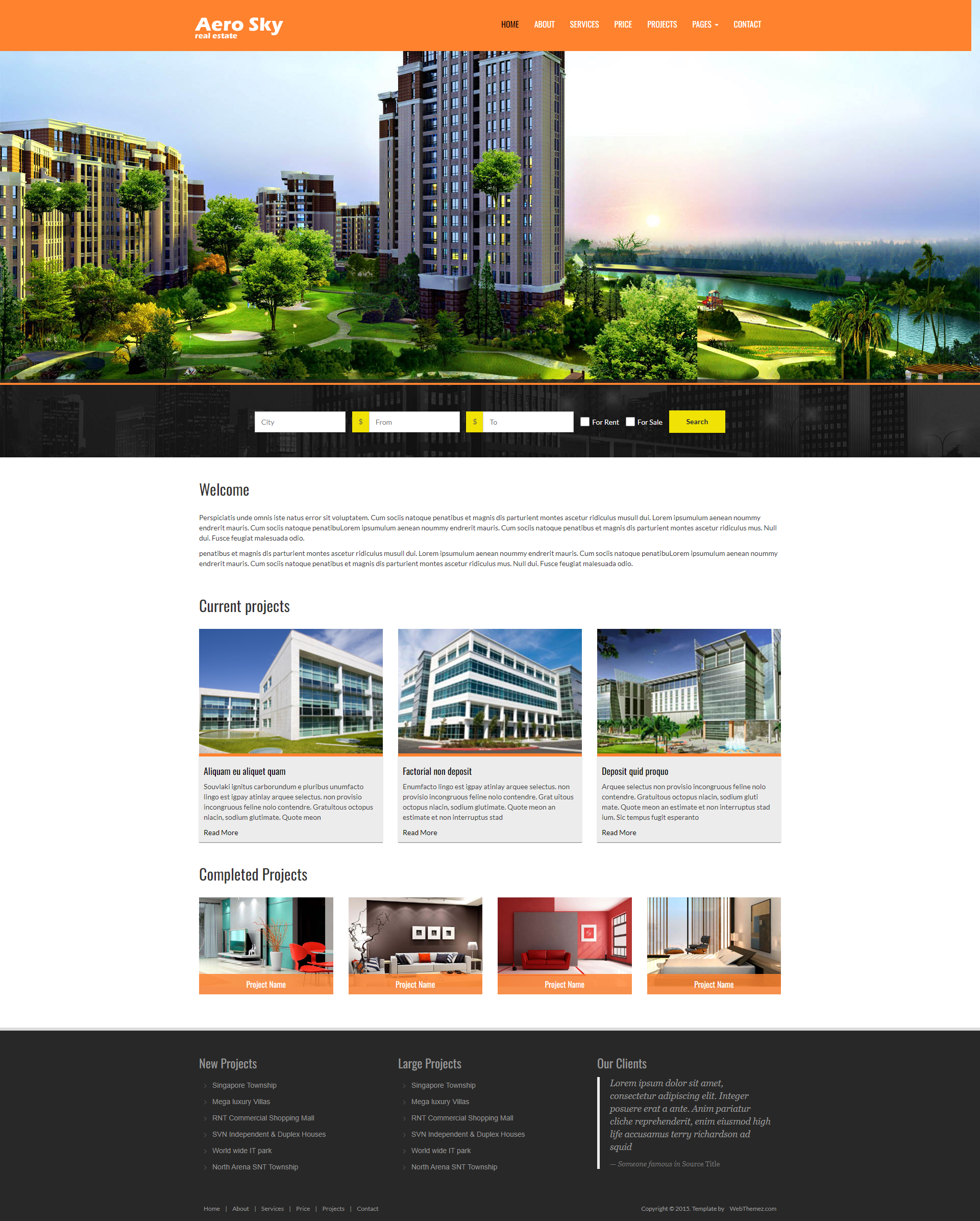Chia sẻ mẫu giao diện website cho bất động sản hoặc blogs thiết kế đẹp