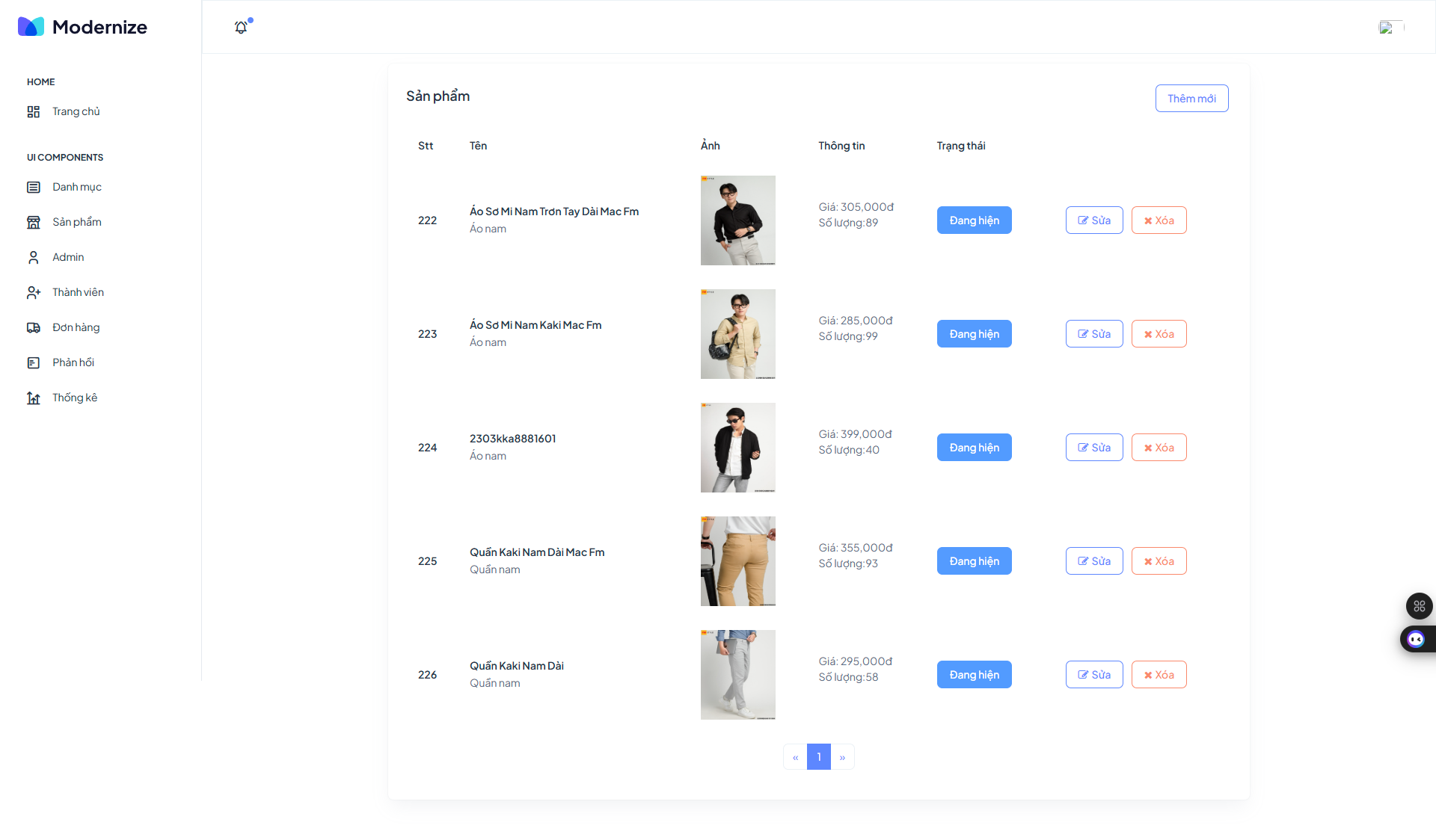 Full code Web bán hàng thời trang