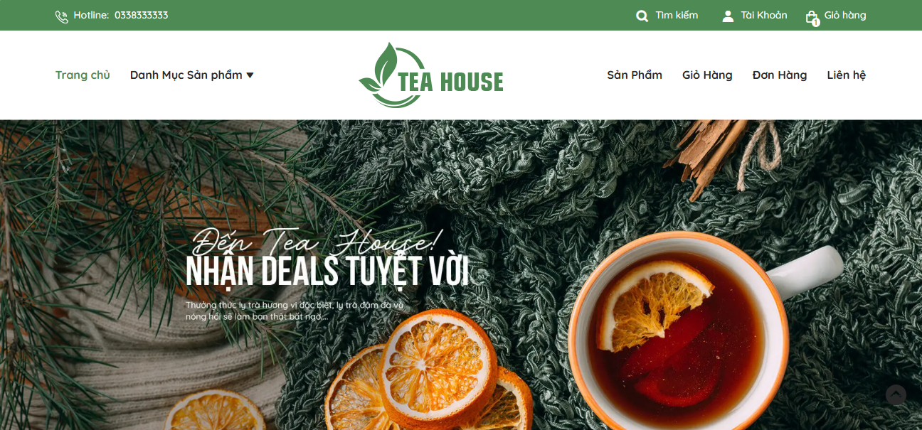 Đồ án + Báo Cáo website cửa hàng bán nước trà TEA HOUSE PHP & MYSQL đầy đủ chức năng quản trị và người dùng (kèm báo cáo WORD 60 trang đủ 7loại UML)