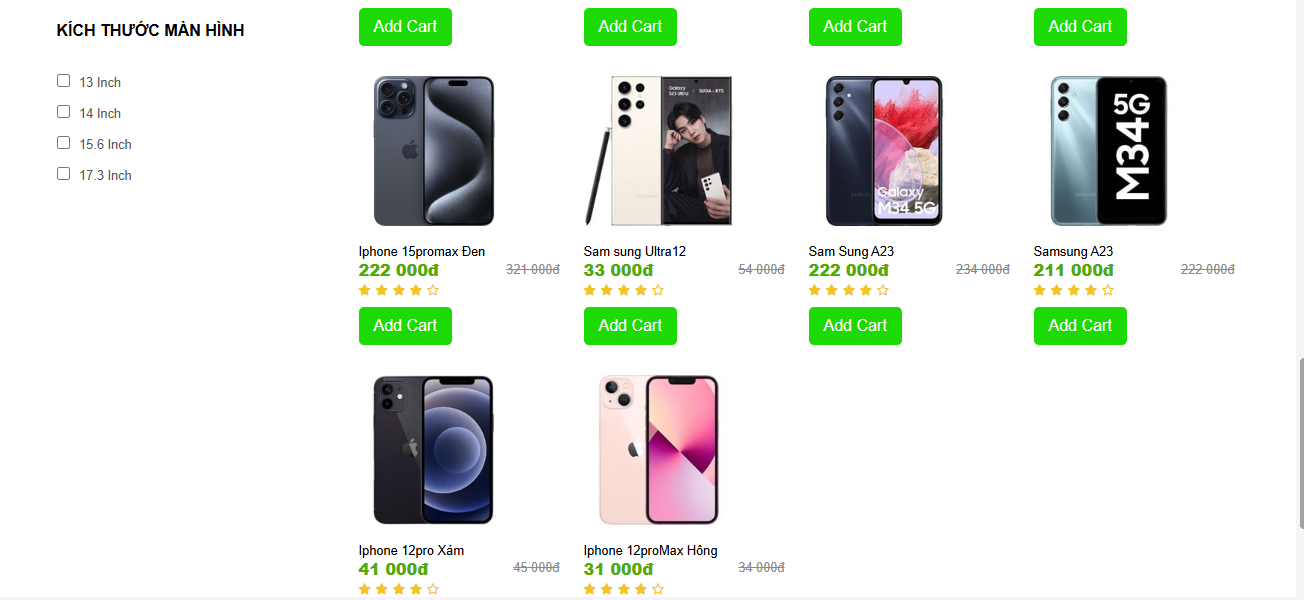 Đồ án + Báo Cáo website shop bán điện thoại bằng PHP & MYSQL đầy đủ chức năng quản trị và người dùng (kèm báo cáo WORD 60 trang đủ 7 loại UML)
