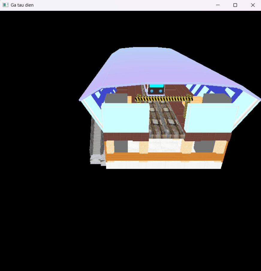 Source code đồ họa máy tính mô phỏng nhà ga OpenGL