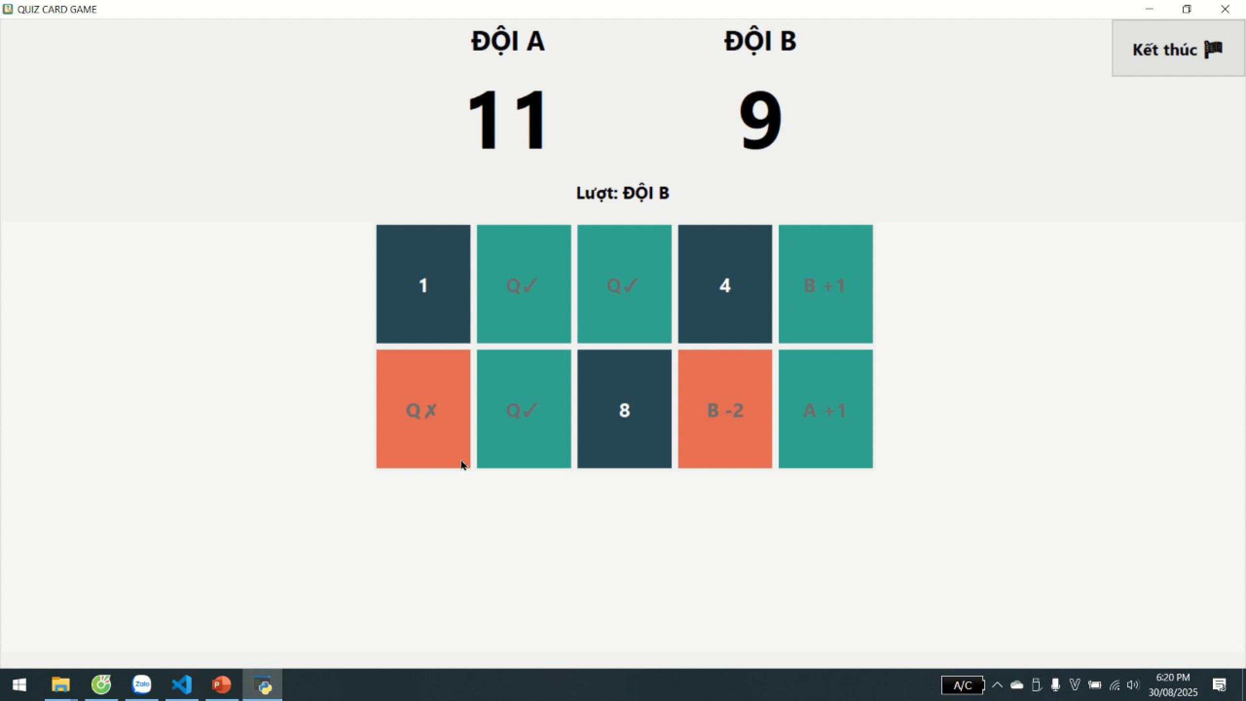 Source code Trò chơi lật thẻ - Quiz Card Game (Python)