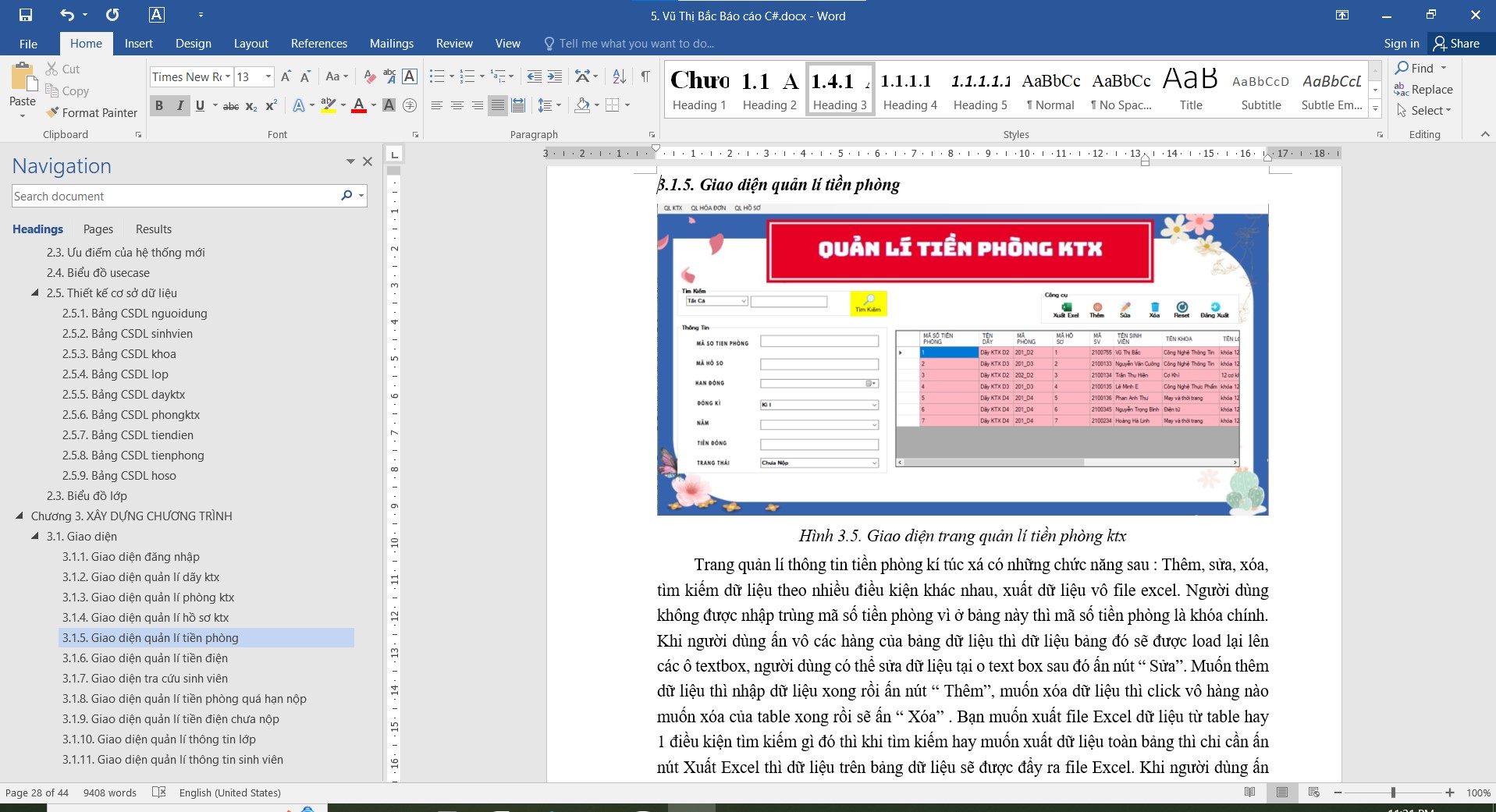 ĐỒ ÁN + BÁO CÁO Phần Mềm Quản Lí Kí Túc Xá Trường Học Bằng WINFROM C# SQLSERVER đầy đủ các chức năng quản trị + báo cáo