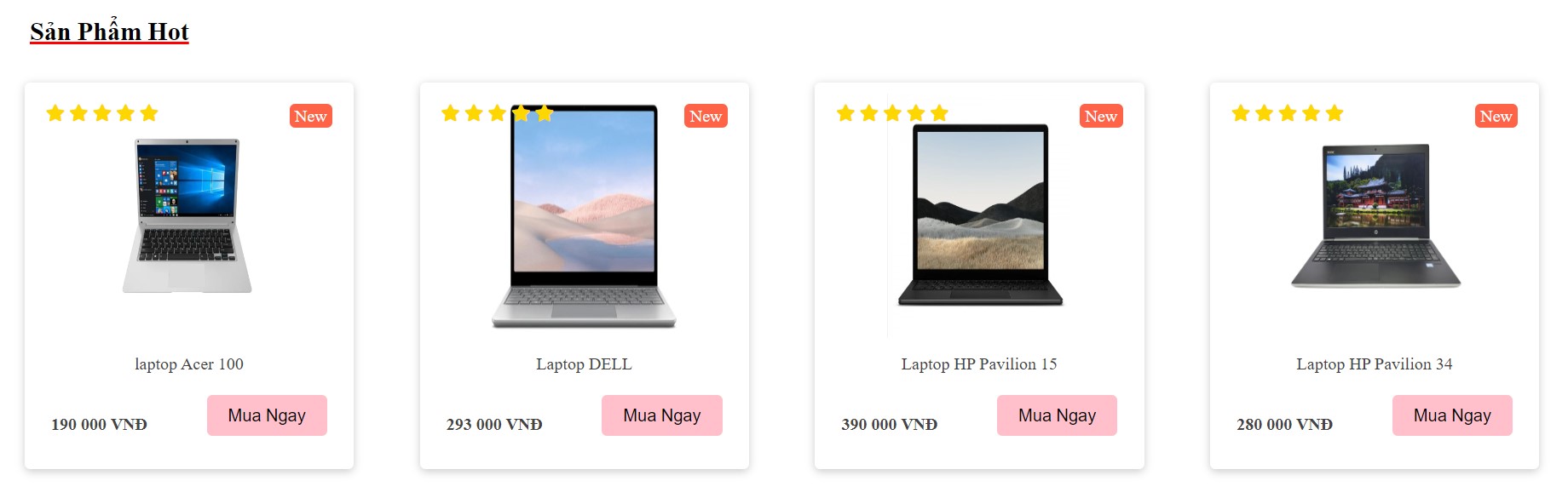 Đồ án website bán laptop bằng PHP & MYSQL đầy đủ chức năng quản trị và người dùng